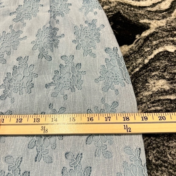 MIAMI for Francesca pale blue column lace over midi dress with ruffle hem - Picture 12 of 14